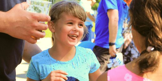 Young child smiling